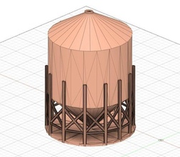 soltero silos silo proyecto Ingenieria granja industrial edificio agricultura imprimible granjero modelo pasatiempo bricolaje diy mecánico partes 3d print model - Mito3D