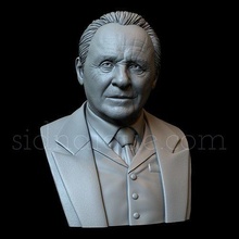 sir anthony hopkins robert ford westworld bust 3dprinting likeness sculpt art sculpture realistic sidnaique actor old portrait statue sculptures 3d print model - Mito3D