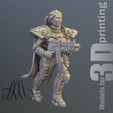 sister of battle warhammer 40k board game miniature miniatures figurines games toys 3d print model - Mito3D