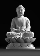 sentado buda budismo escultura estatua religión arte esculturas 3d print model - Mito3D