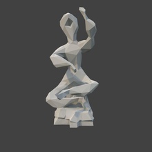 sentado escultura 2 Arte figura estatua cuerpo esculturas 3d print model - Mito3D
