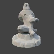 oturma heykel 4 Sanat şekil vücut heykeller 3d print model - Mito3D