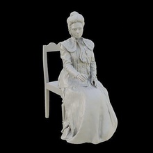 sitting woman sculpture 3d printing dress character clothing female girl body fashion beauty human realistic 3dprint statue art sculptures 3d print model - Mito3D