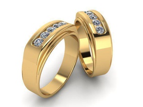 boyut yüzükler 101 altın lüks takı parlıyor değerli platin romantik ayrık sırlı nişan elmas yüzük moda mücevher gümüş parlak 3d print model - Mito3D