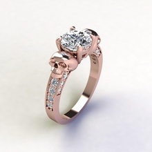 sj anillo 16 joya Boda compromiso diamante joyería imprimible plata oro vestir brillante zafiro Moda belleza libra esterlina Diamante anillos 3d print model - Mito3D