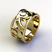 sj yüzük 38 mücevher düğün nişan elmas yazdırılabilir gümüş altın takı giyim parlak safir moda güzellik sterlin çap yüzükler 3d print model - Mito3D