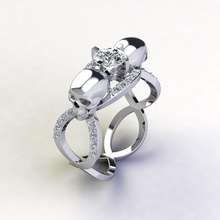 sj squillare 41 gioiello gemma nozze Fidanzamento diamante gioielleria stampabile argento oro abbigliamento brillante zaffiro moda bellezza sterlina diamant anelli 3d print model - Mito3D