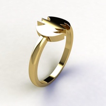 sj anillo 45 joya Boda compromiso diamante joyería imprimible plata oro vestir brillante zafiro Moda belleza libra esterlina Diamante anillos 3d print model - Mito3D