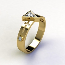 sj anel 52 jóia gema Casamento noivado diamante jóias imprimível prata ouro joalheria roupa brilhante safira moda beleza esterlina diamantado argolas 3d print model - Mito3D