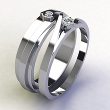 sj squillare 6 gioiello gemma nozze Fidanzamento diamante gioielleria stampabile argento oro abbigliamento brillante zaffiro moda bellezza sterlina diamant anelli 3d print model - Mito3D