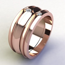 sj ring 8 jewel gem wedding engagement diamond jewellery printable silver gold jewelry apparel brillant sapphire fashion beauty sterling diamant rings 3d print model - Mito3D