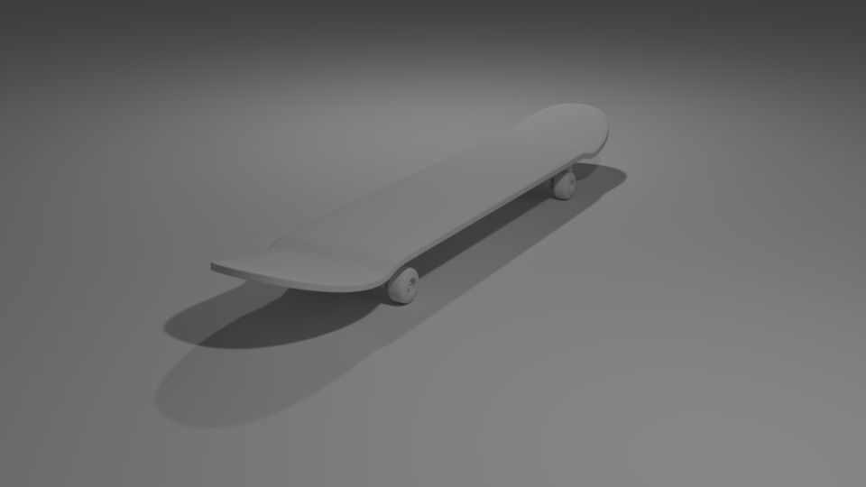 planche à roulettes loisirs-bricolage 3dblender art passe-temps 3dart cyclesrender le bricolage hobby de d'autres 3D print model - Mito3D