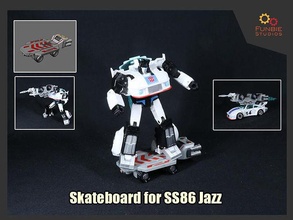 skateboard trasformatori ss86 jazz studio serie giochi giocattoli 3d print model - Mito3D