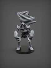 scheletro portatore figurina arte statua scultura tradizionale figura cavaliere bandiera miniatura dungeon draghi dnd warhammer patreon fabioschizzo giochi giocattoli tavola 3d print model - Mito3D