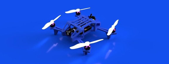 iskelet fpv bd uçan göz quadcopter gökyüzüne uç frsky yarış serbest stil 3d basılı modelleme model oyuncak pla çerçeve oyunlar oyuncaklar 3d print model - Mito3D