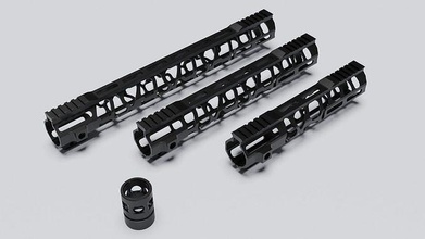 skeleton hand guard barrel machinery gun equipment tool handguard 3dprinting hobby diy mechanical parts 3d print model - Mito3D
