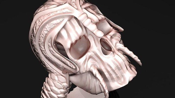 scheletro cranio squillare metallo luce cad carattere gioielleria osso anatomia testa arte umano fantasia stampabile anelli diamante oro argento gioiello nozze Fidanzamento 3d print model - Mito3D