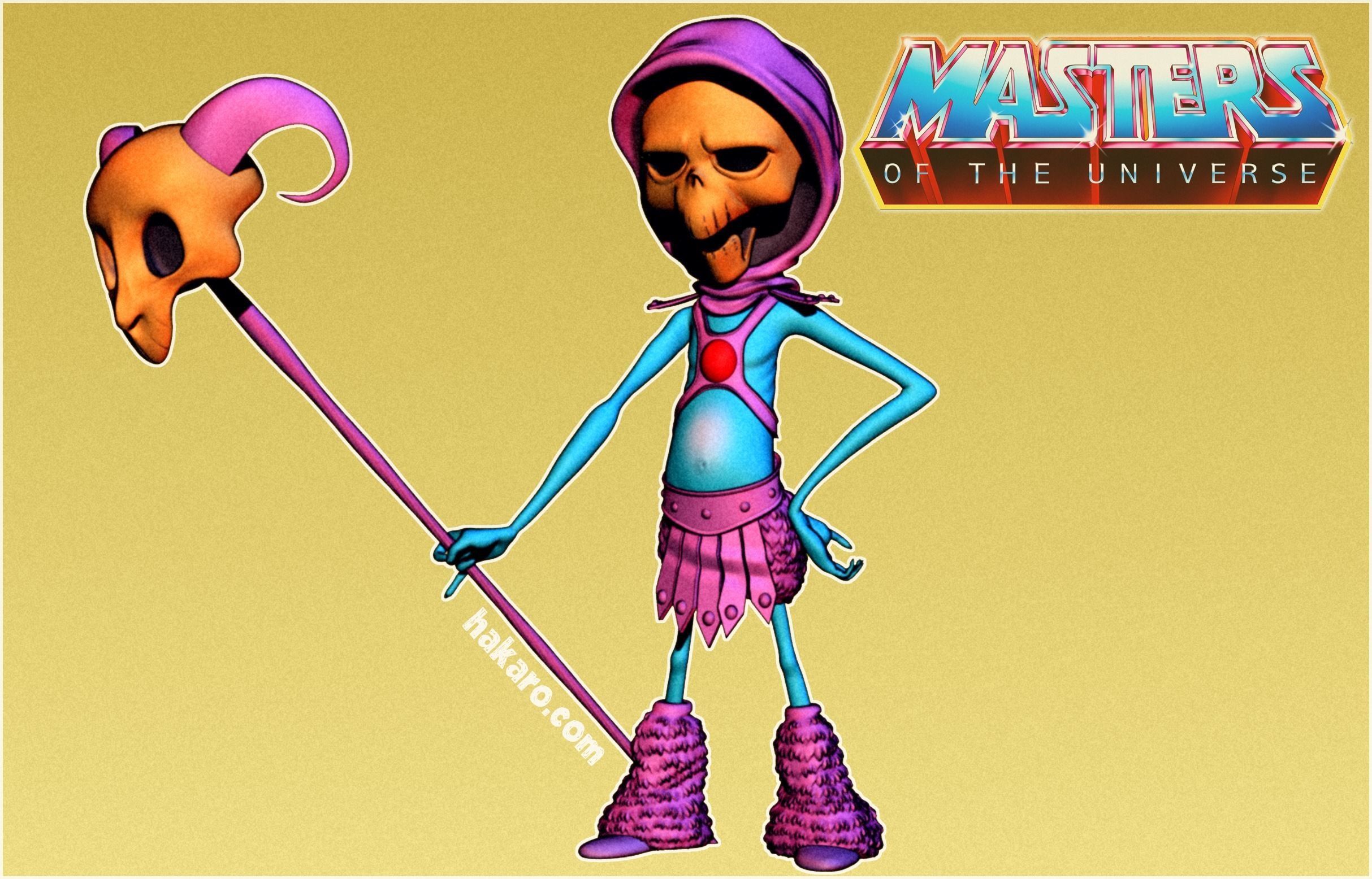 skeletor motu masters of universe illustration figure mattel heman he man trapjaw toys transformers character statue art fun 80 90 bigjim barbie games 3D print model - Mito3D