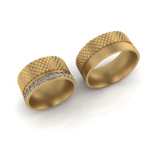 Spieße Ring Gold Silber Diamant Schmuck Hochzeit Juwel Mode brillant Weiß Schönheit Platin Engagement Ringe 3d print model - Mito3D