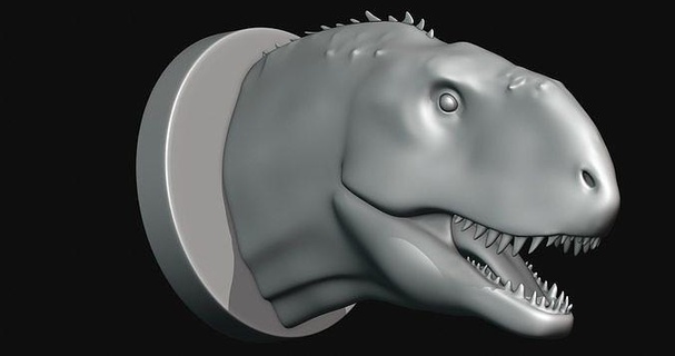 skorpiovenator head 3d model printable print dinosaur art sculptures 3d print model - Mito3D