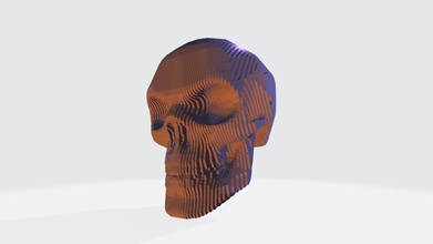 crânio hobby-diy a arte cabeça o corpo ilustração retrato ciência um retro científicos hobby diy mão as ferramentas manuais 3d print model - Mito3D