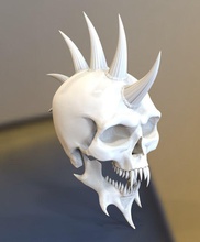 cranio modello 3d art scheletro testa umana denti sculture 3d print model - Mito3D
