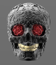 skull 3d model day of dead ornament mexico skeleton death teeth bones bone head ring jewelery gold silver jewelry number numbers man human male scull art sculptures 3d print model - Mito3D
