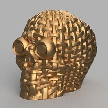 skull bandelette keychain porte clef crane halloween pyramide pharaon momi house decor 3d print model - Mito3D