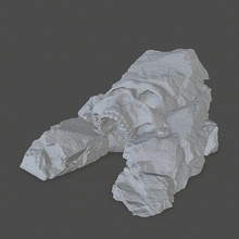 cráneo cueva impresión estatua portón Roca rock montar imprimible alto juegos juguetes 3d print model - Mito3D