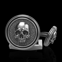 kafatası kol düğmeleri yüzük kafatasları kemik gümüş takı yazdırılabilir mücevher 3dprint anatomik altın şekil vermek iskelet sanat zbrush lüks 3d düğmesi illüstrasyon 3d print model - Mito3D