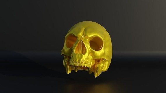 skull dice tower - dnd dragon bust figure game statue accessories toys role games 3d print model - Mito3D