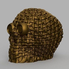 cranio filetto x2 monstre hallowenn figurina gru anatomia anatomie Halloween piramide peche egiziano egyptien Casa arredamento 3d print model - Mito3D