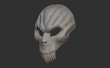 crânio mascarar máscara facial disfarce moda 3dprint brinquedo esqueleto estilizado jogos brinquedos 3d print model - Mito3D
