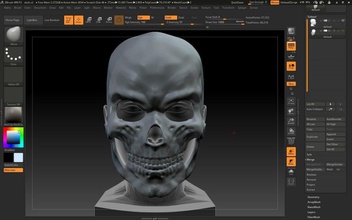 skull mask moving jaw face halloween scariest skeleton art sculptures masquerade 3d print model - Mito3D