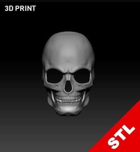 cranio maschera stl 3d stampa pronto orrore testa osso cosplay fai mestiere abs pla casco morte 3dprinted stampante anime halloween passatempo 3d print model - Mito3D