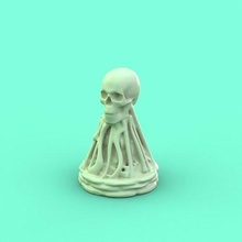 skull pawn chess piece figure printable sculpture figurine game blender3d boardgame tabletop decorative 3dprint games toys accessories decor statue 3d print model - Mito3D