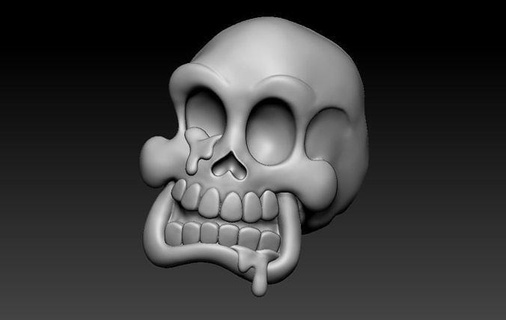crânio pingente joalheria personagem argolas anel esqueleto osso anatomia arte cabeça scifi humano prata fantasia imprimível Ciência pingentes 3d print model - Mito3D