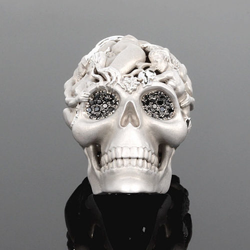 kafatası kolye antik heykel takı baş sanat anatomi 3d yazdır magerit 3D print model - Mito3D