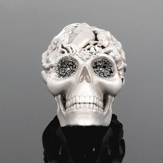 crâne pendentifs antique sculpture bijoux tête art anatomie 3d impression magerit 3d print model - Mito3D