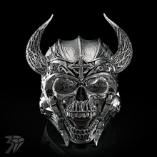 cráneo anillo calavera joyería joya personalizada plata anillos humanos skullart 3d print model - Mito3D