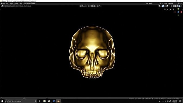 cráneo anillo joyería joya oro plata 3dprint anatomía brillante símbolo oscuro imprimible acero ciencias anillos 3d print model - Mito3D