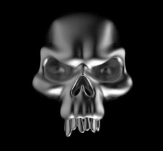skull ring jewelry skeleton jaw rings 3d print model - Mito3D