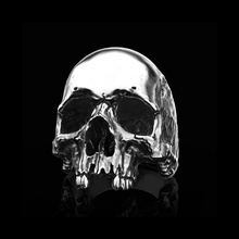 cráneo anillo calavera plata joyería joya imprimible 3dprint anatómico rock escultura personaje Arte colgante pendiente pendientes espárragos pulsera cadena esposas oro anillos 3d print model - Mito3D