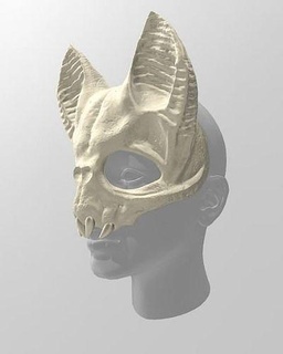 cranio vampiro pipistrello bestia maschera cosplay costume animale moda buio strega fantasia stregoneria mago 3d print model - Mito3D