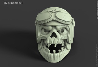 crânio anel motociclista capacete vol1 joalheria enfeites humano cabeça horror comédia moda prata esqueleto bruxas argolas óculos punk gótico jóias 3d print model - Mito3D