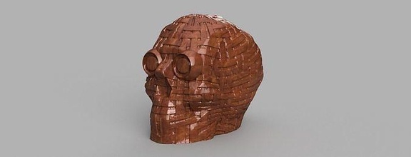 crâne bois x2 porte clés clef grue halloween pyramide pharaon maman citrouille animal squelette maison décor 3d print model - Mito3D