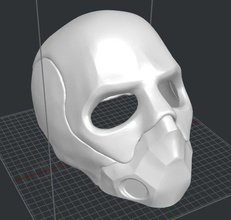 teschio respiratore maschera casco cranio 3dprint eccezionale halloween scifi passatempo fai cosplay 3d print model - Mito3D