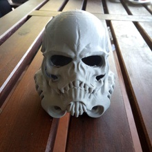skulltrooper capacete crânio bruxas horror osso cabeça guerra estrelas stormtrooper darth vader malgus lucas cosplay jogos brinquedos 3d print model - Mito3D