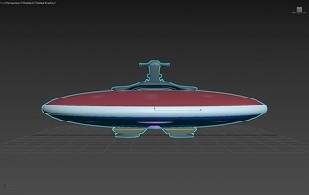 ciel jet ski concept électro gravitique électrogravitique Puissance vaisseau spatial OVNI avion réussite science ingénierie 3d print model - Mito3D