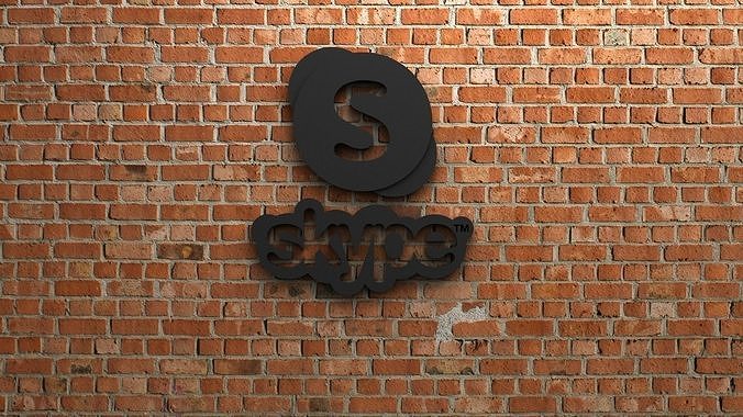 Skype Logo Sozial Medien Verbindung fb WhatsApp instagram Tick Tack Twitter Google Chrom Kommunikation pinterest verlinktin Behance Kunst Skulpturen 3D print model - Mito3D